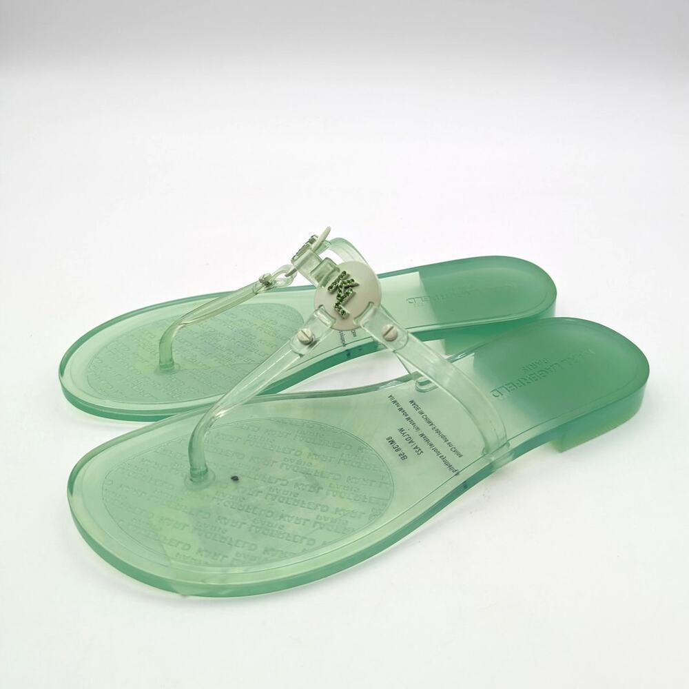 Karl Lagerfeld Paris Wylda Sandals Women's Mint Julep Size US8M EU38.5